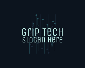 Blue Circuit Tech  logo design