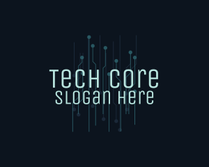 Blue Circuit Tech  logo design