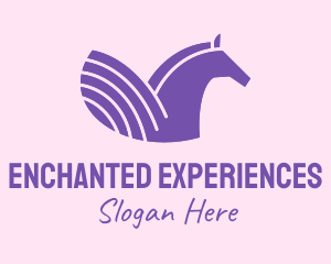 Purple Unicorn Horse logo