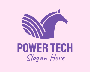 Purple Unicorn Horse logo