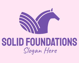 Purple Unicorn Horse logo