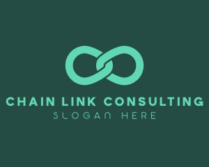 Chain Infinity Link logo design