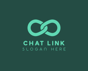 Chain Infinity Link logo design