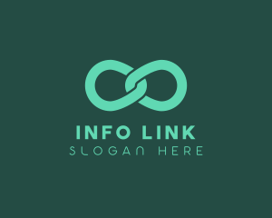 Chain Infinity Link logo design