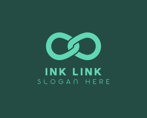 Chain Infinity Link logo design