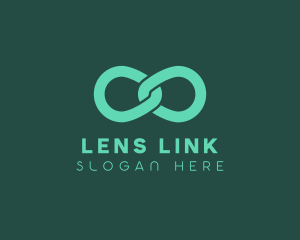 Chain Infinity Link logo design