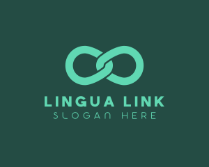 Chain Infinity Link logo design