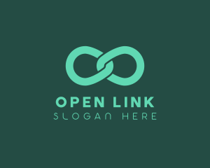 Chain Infinity Link logo design