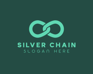 Chain Infinity Link logo design