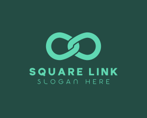 Chain Infinity Link logo design