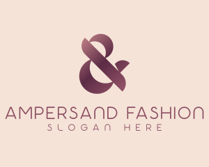 Classy Red Ampersand logo design