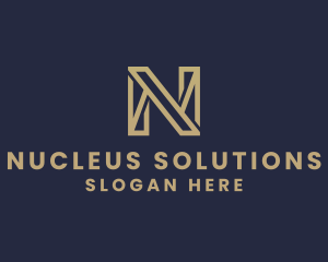 Modern Professional Letter N logo design