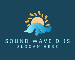 Solar Ocean Waves logo design