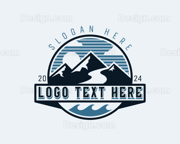 Adventure Mountain Climbing Logo