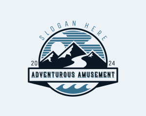 Adventure Mountain Climbing logo design