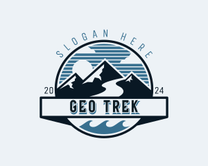 Adventure Mountain Climbing logo design