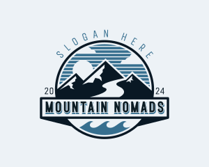 Adventure Mountain Climbing logo design