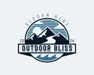 Adventure Mountain Climbing logo design