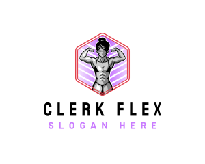 Woman Fitness Training logo design