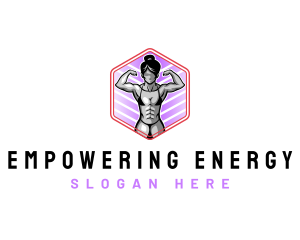 Woman Fitness Training logo design