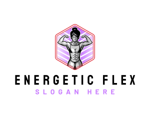 Woman Fitness Training logo design