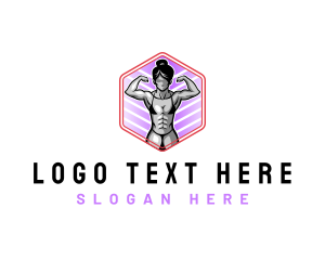 Training - Woman Fitness Training logo design
