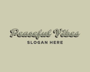 Retro Cursive Script logo design