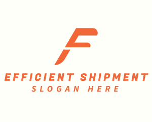 Logistics Delivery Letter F logo