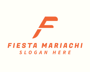 Logistics Delivery Letter F logo design