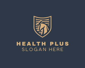 Elegant Horse Shield logo design