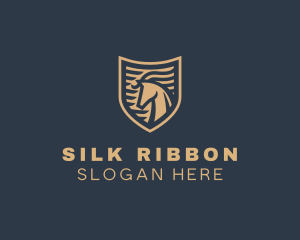 Elegant Horse Shield logo design