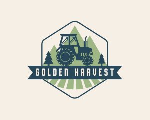 Agriculture Farm Tractor logo design