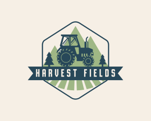 Agriculture Farm Tractor logo design