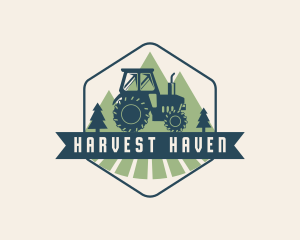 Agriculture Farm Tractor logo design