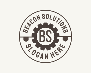 Industrial Mechanical Cog logo design