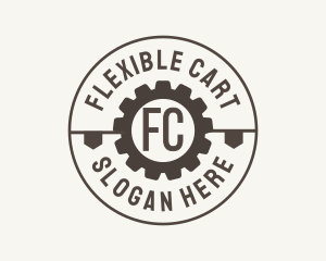 Industrial Mechanical Cog logo design