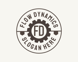 Industrial Mechanical Cog logo design