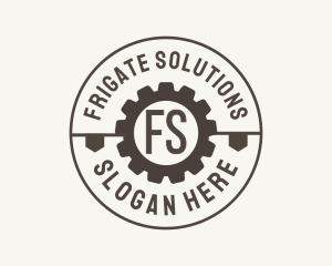 Industrial Mechanical Cog logo design