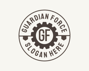 Industrial Mechanical Cog logo design