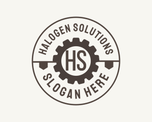 Industrial Mechanical Cog logo design