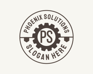 Industrial Mechanical Cog logo design