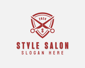 Scissors Haircut Barbershop logo