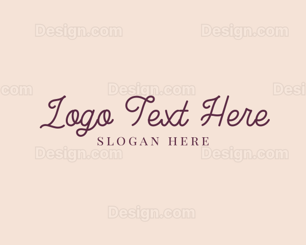 Modern Feminine Salon Logo