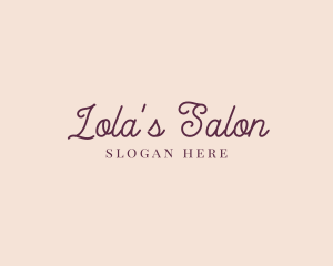 Modern Feminine Salon logo design