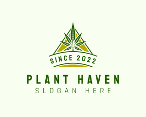 Marijuana Herb Plant logo design