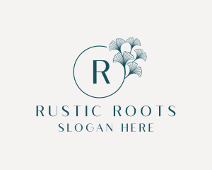 Rustic Palm Leaf logo design