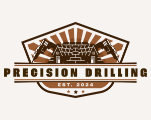 Construction Drill Builder logo design