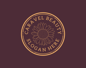 Natural Sunflower Beauty logo design