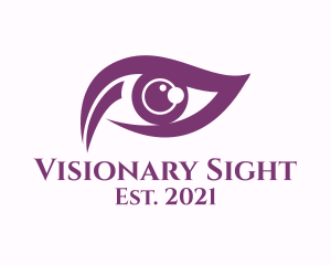 Purple Eye Vision logo design