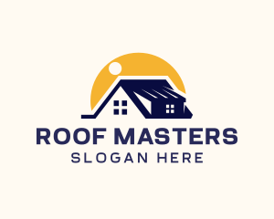 Roof Home Repair logo design